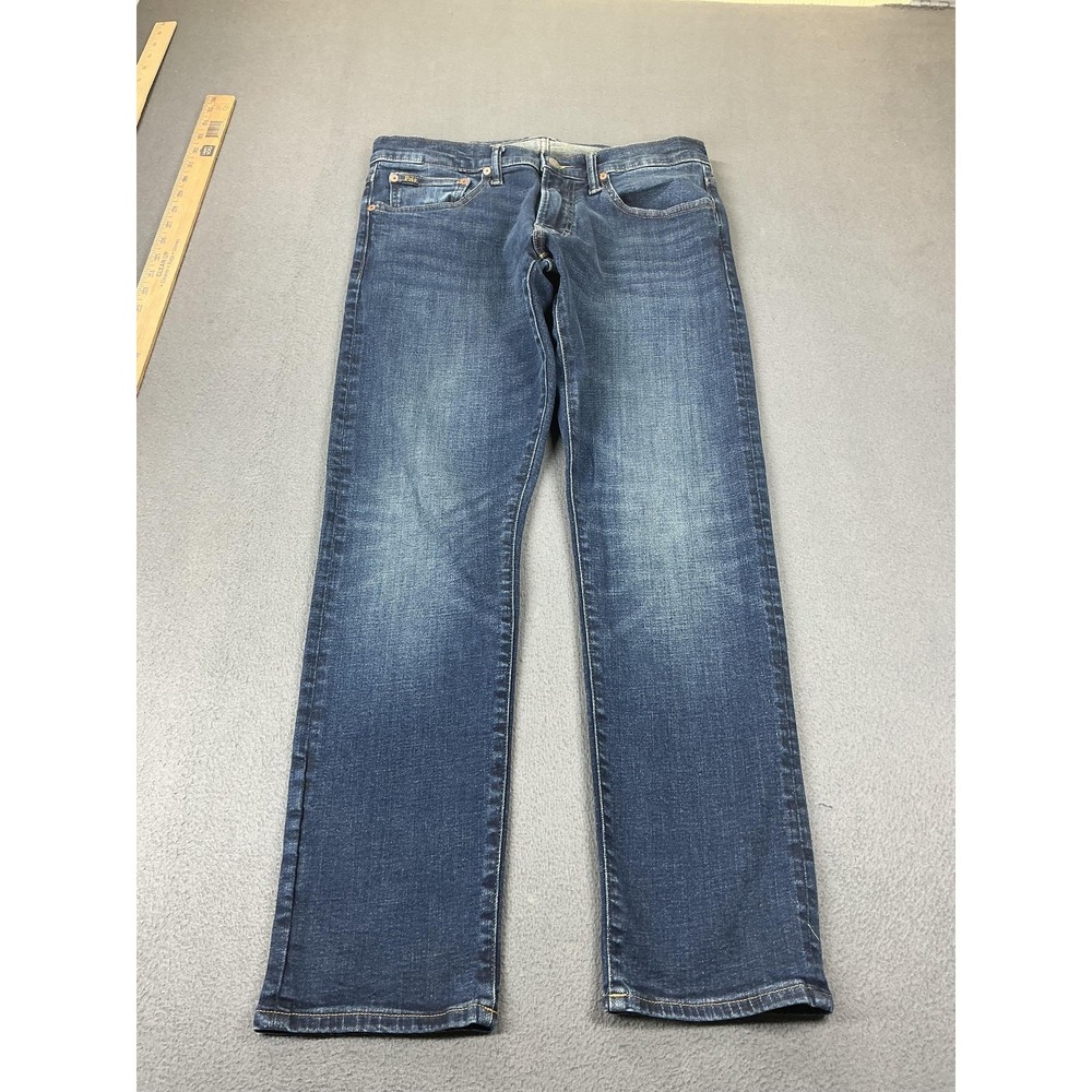 Polo Ralph Lauren Jeans Mens 32x30 Medium Wash Blue Sullivan Slim Straight